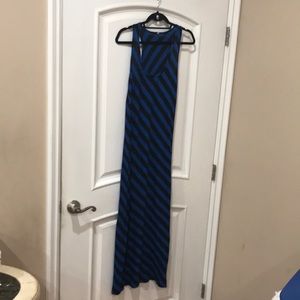 Espresso blue and black maxi dress size XL